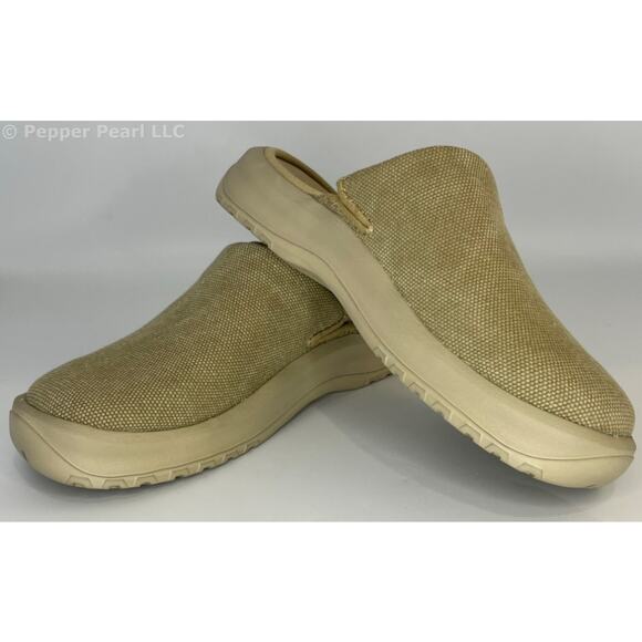 Women's Size 6 Khaki Canvas Clog Mule Slip On Comfort Shoe by Soft Science - Picture 4 of 12